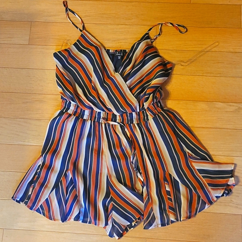 Stripped romper